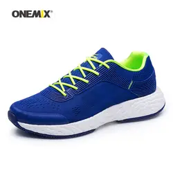 ONEMIX человек кроссовки для мужчин спортивные синий Run Zapatillas Теннис Спортивная обувь уличная прогулочная Спортивная Бесплатная доставка 2019