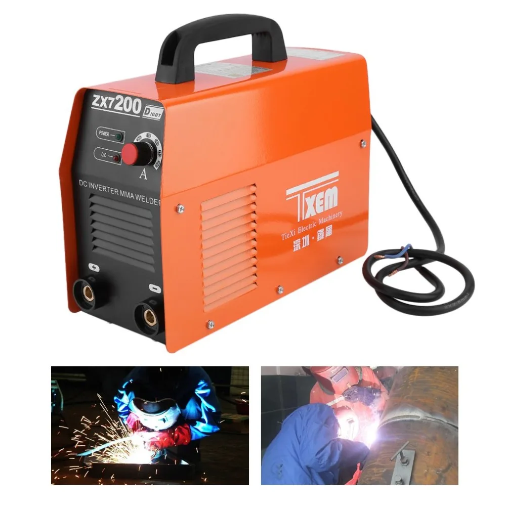 

DE Portable ZX7-200 Electric Welding Machine Inverter DC Welding Machine 220V All Copper Core Household Miniature