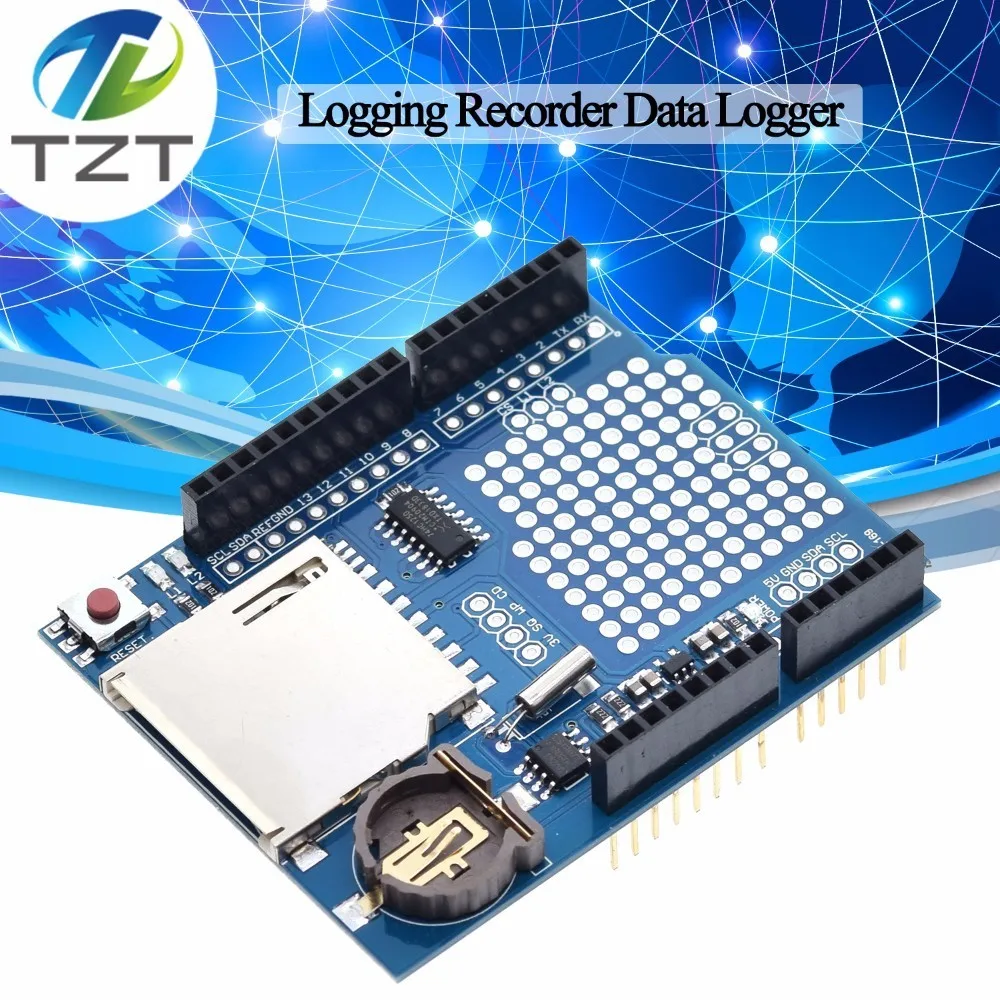 New Logging Recorder Data Logger Module Shield V1.0 for Arduino UNO SD ...