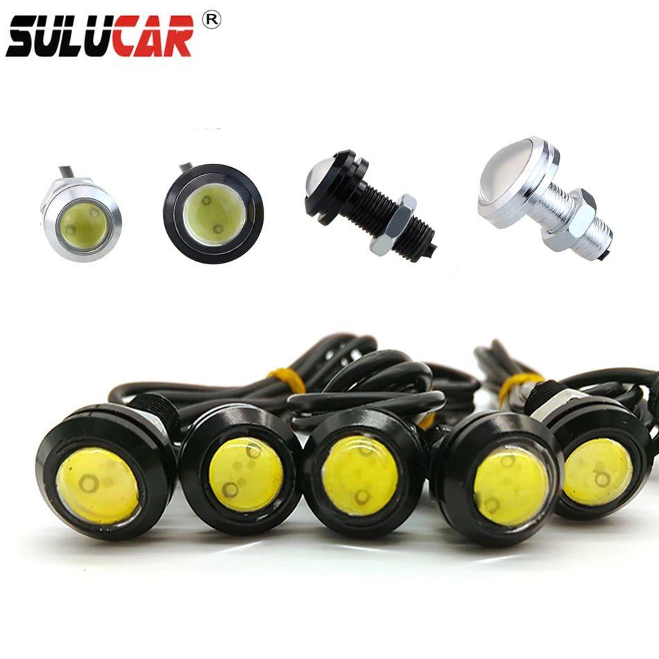 SULUCAR 2 шт. Led DRL12v Eagle Eye18/23 мм дневные ходовые огни сигнальная лампа для парковки