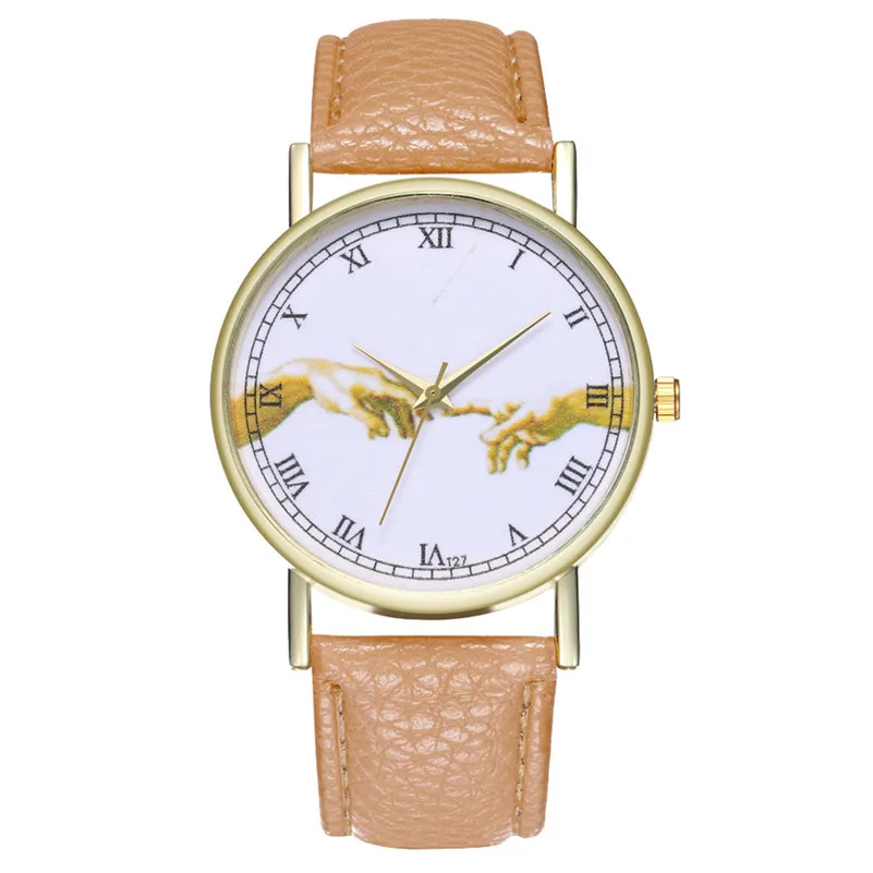 New Arrival, 2018 Watches Women fashion leather female watch vintage watch dress watches printed retro relogio reloj montre M23 (9)