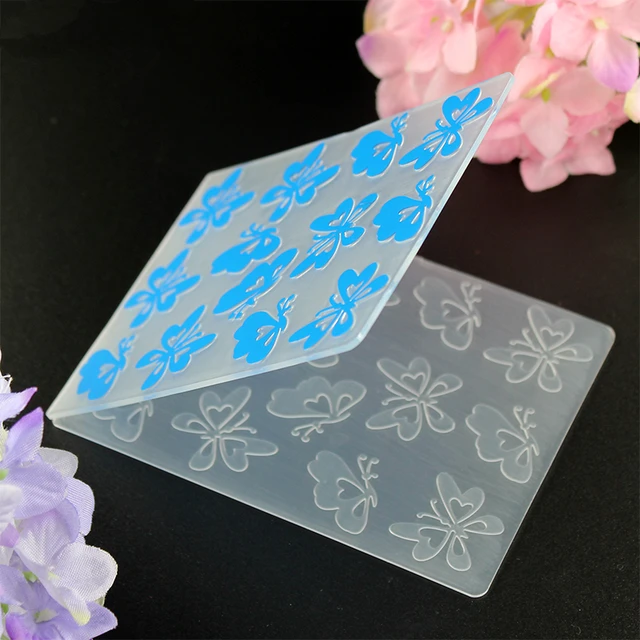 Embossing Folders for Card Making,10.5x14.5cm Gifts Plastic Embossing Folder  for Scrapbook Stencils DIY Photo Album Cards Making Decoration Scrapbooking  Style 2