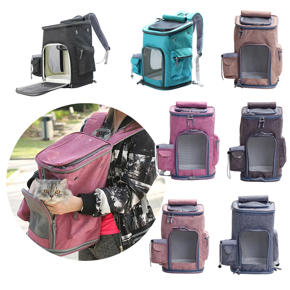 Pet Dog Cat Carriers Breathable Front Mesh Door Shoulder Strape Bag