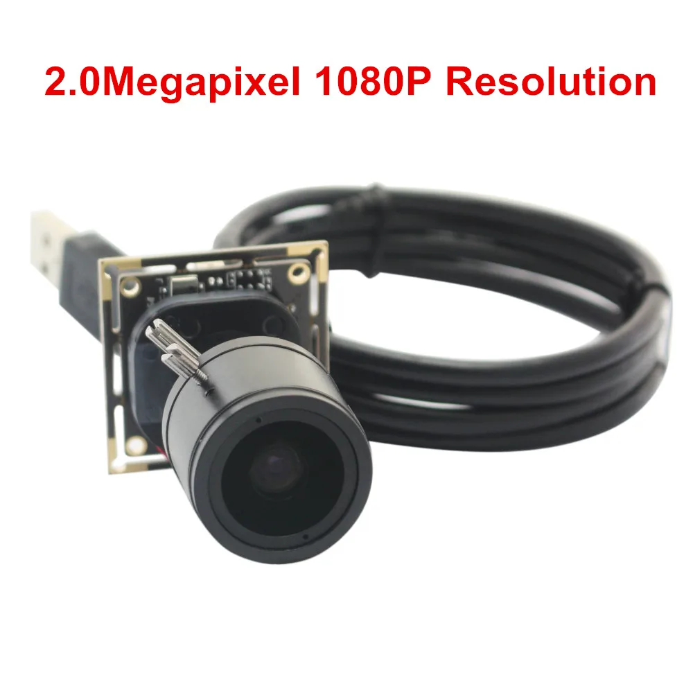 ELP 2 мегапикселя 1080P 8 12 мм варифокальный объектив H.264 UVC OTG CMOS сенсор USB Zoom камера с