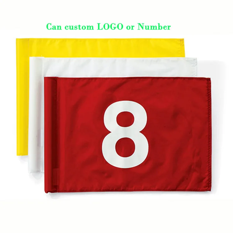 Флаг для гольфа и полюса, 36*55 см размер, нейлоновый материал, флагшток и флаг сшиты вместе. Можно сделать индивидуальный логотип