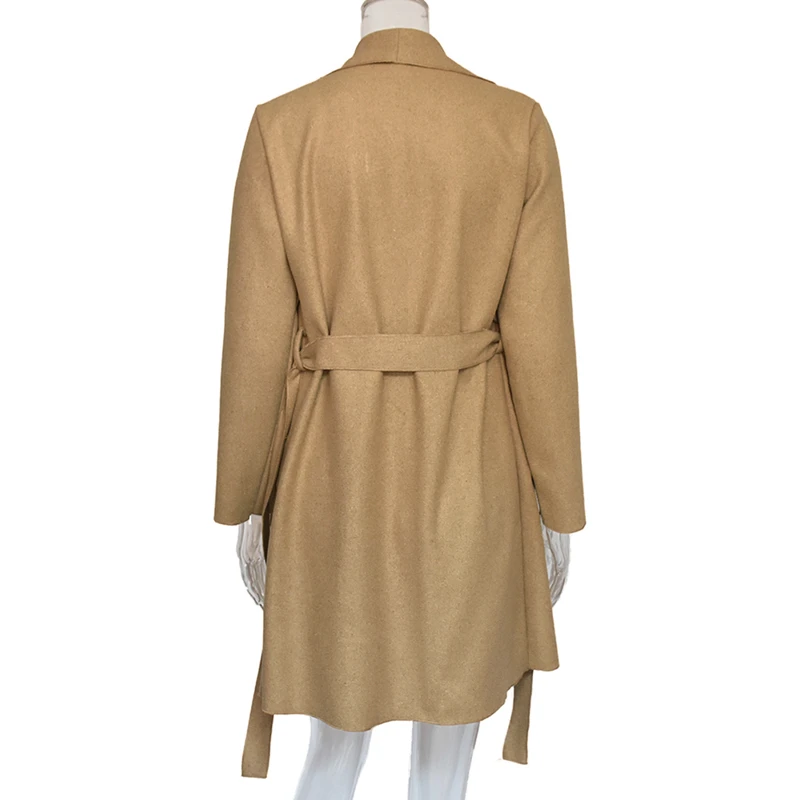 Chesmono элегантное женское длинное пальто осень весна большой нагрудный Пояс шерстяное пальто женское пальто Тонкий теплый Тренч пальто женское
