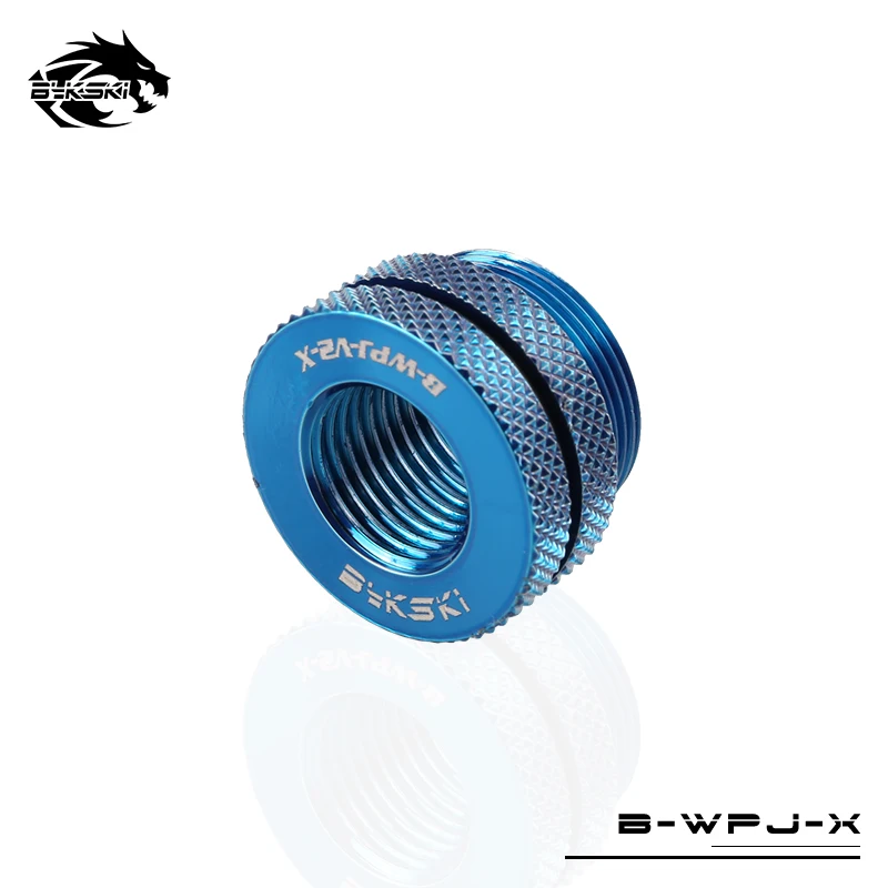 Bykski кулер для воды, пересекающий разъем/верхний инъекционный фитинг для воды на входе из корпуса, верхняя крышка/комплекс водных путей G1/4'' - Цвет лезвия: Blue