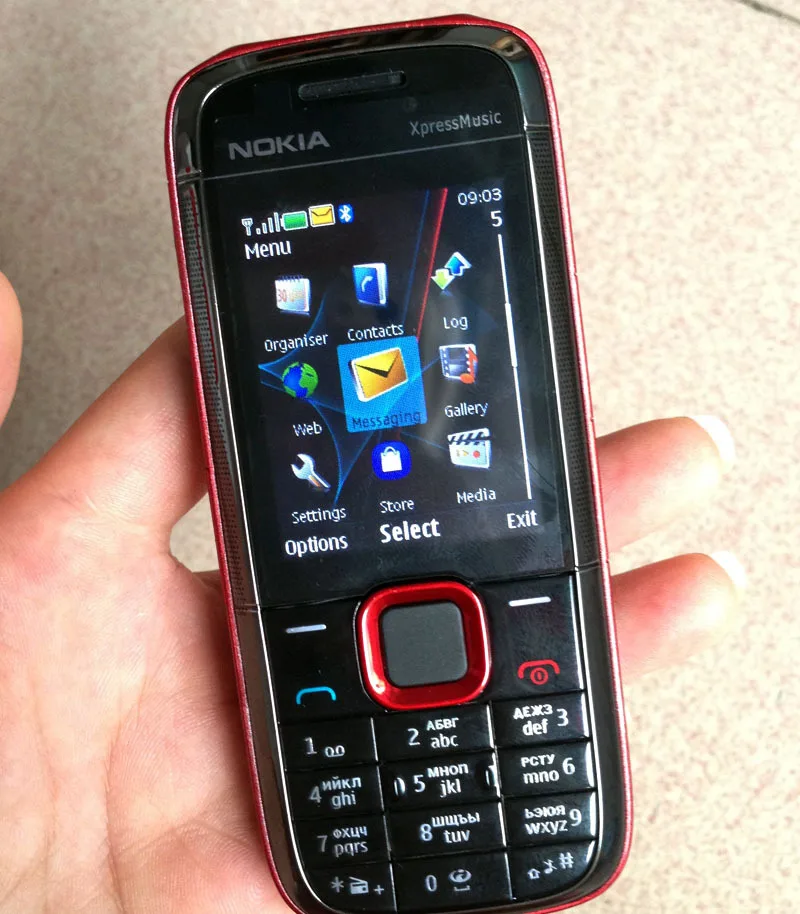 Восстановленный Nokia 5130 5130XM мобильного телефона английский, арабский Русская клавиатура