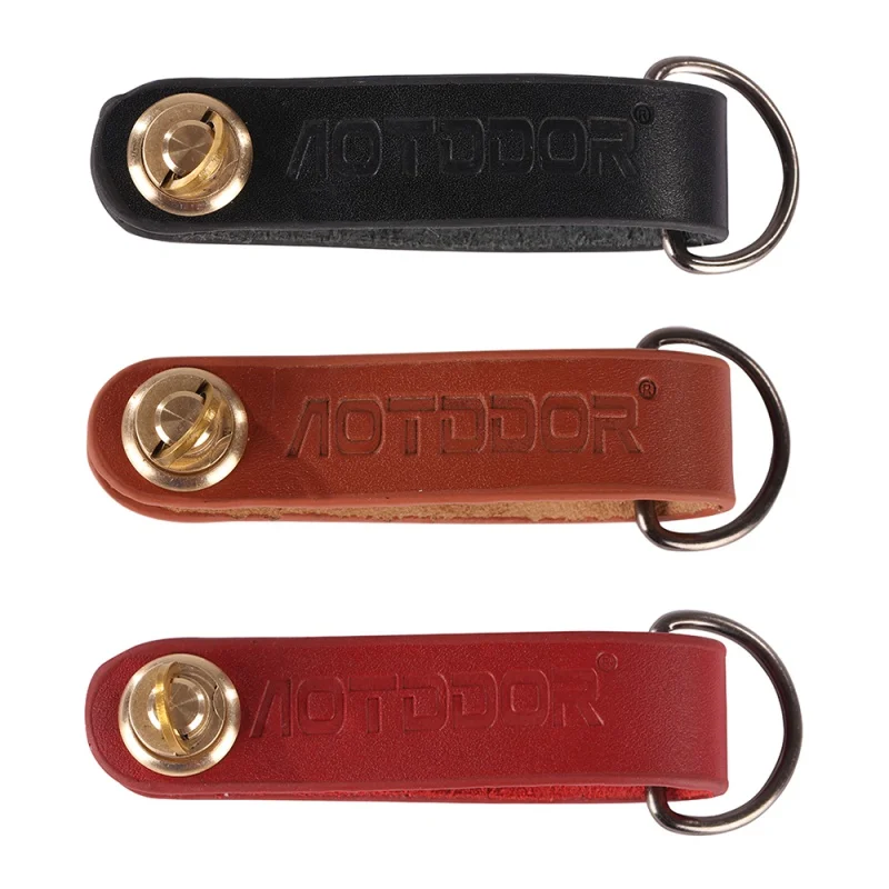 Outdoor Leather Compact Key Organizer Key Ring Portable Multifunction Tool Key Chain Rings