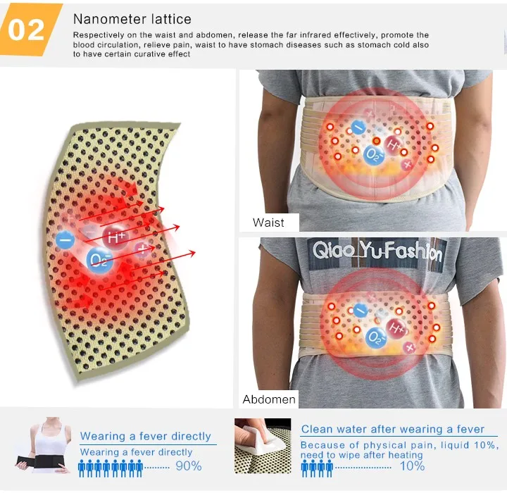 Tcare Регулируемая САМОНАГРЕВАЮЩАЯСЯ турмалиновая бандажная поддержка талии тренажер магнитотерапия поясной пояс Поясничный уход брекеты