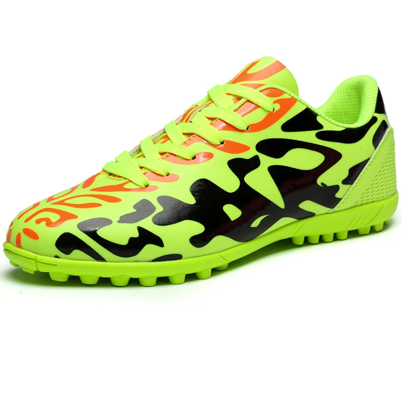

High Quality Cleats Leather Kids Sneakers Girls Soccer Shoes Outdoor Boys Football Shoes Children Sport Shoes Unisex Trainers