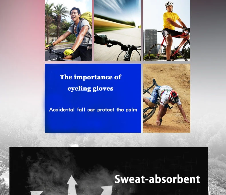 Cycling Gloves Half Finger Mens Women's Summer Breathable Sports Shockproof Bike Gloves GEL MTB Bicycle Gloves ridding gloves