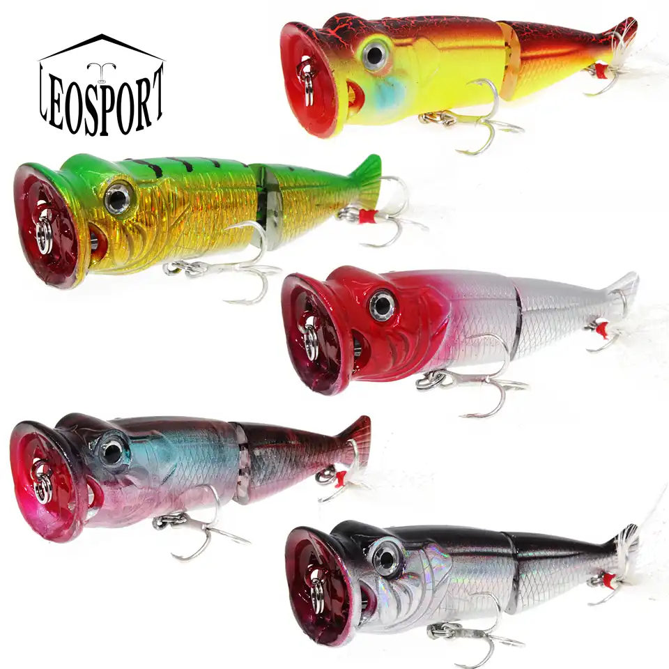LEOSPORT 1 шт. новая жесткая рыболовная приманка 8 см 11 5 г приманки для рыбы Topwater 6 #