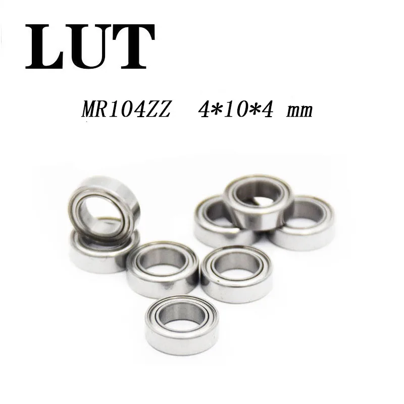 10pcs new MR104zz Ball Bearing metal sealed 4X10X4mm Miniature Mini Bearing