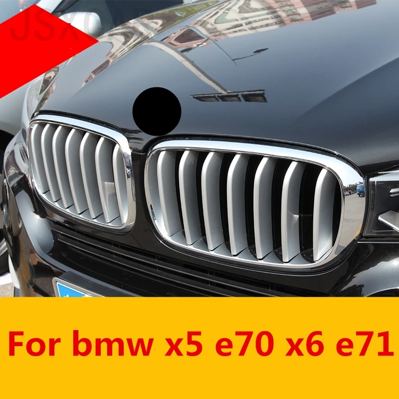 

Bumper Air-inlet Grille Trims Front Grille Strip Center Racing Cover Exterior decoration Auto Accessories For bmw x5 e70