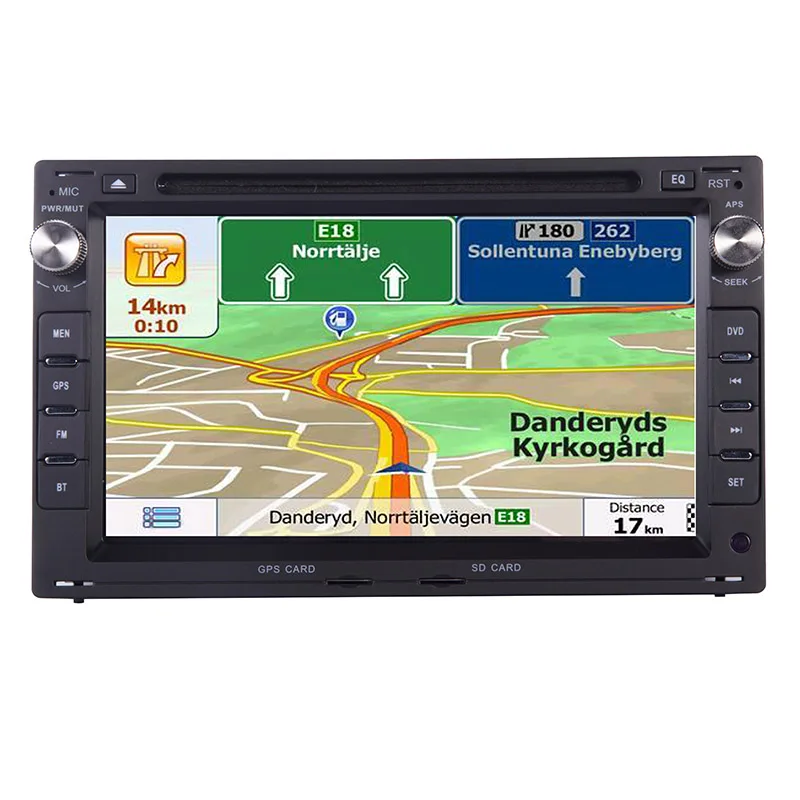  In Stock 2 Din Car DVD Player for VW Golf4 GPS Passat B5 Sharan 3G Bluetooth Radio SD USB Steering 