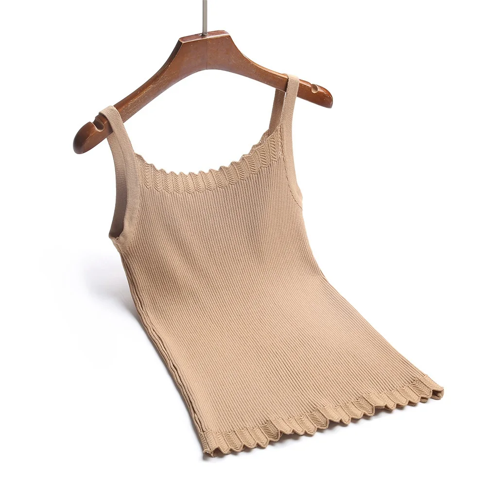 GIGOGOU Высококачественная Летняя женская майка без рукавов, сексуальный трикотажный топ, модный сексуальный жилет, удобная женская футболка
