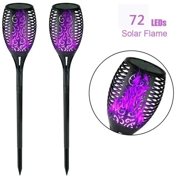 Chama à Prova Lâmpada da Tocha Luz do Jardim ao ar Solar Livre Dwaterproof Água Led Paisagem Lâmpada Gramado 7 Cor 3 Cheap Lâmpadas solares