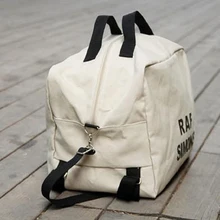 Tragbare Casual Kreuz Reise Mehrzweck Buchstaben Leinwand Umhängetasche Rucksack