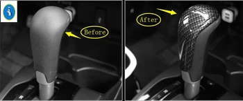 

Yimaautotrims For Honda FIT JAZZ 2014 2015 2016 2017 2018 ABS Stalls Gearshift Head Shift Knob Protection Cover Trim 1 Pcs