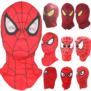 

Wholesale Spider-Man Face Mask Spider Man Hood for Halloween Party Spiderman Full Head Mask