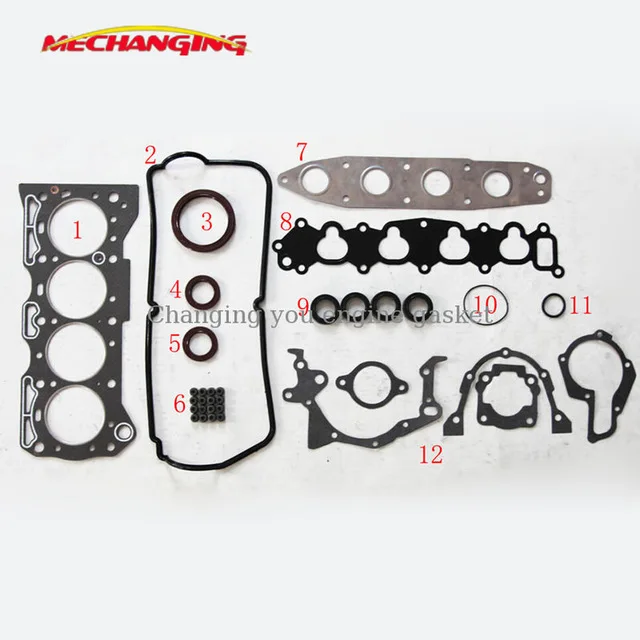 

LY8 For CHEVROLET METRO 16V 1.3L Full Set Engine Parts Automotive Spare Parts Engine Rebuilding Kits Engine Gasket 11402-61860
