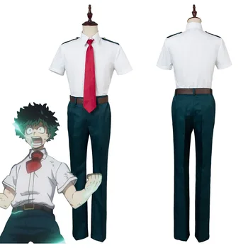 

My Hero Academia Boku no Hero Izuku Midoriya Shoto Todoroki Katsuki Bakugou Cosplay Costume Summer Uniform Halloween Carnival