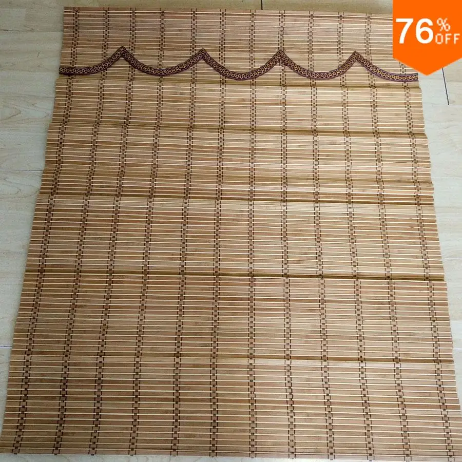 

Can DIY Logo Office Roman shade With the hang up and down system Roman Blinds Blackout for Office Wooden material Office Curtain