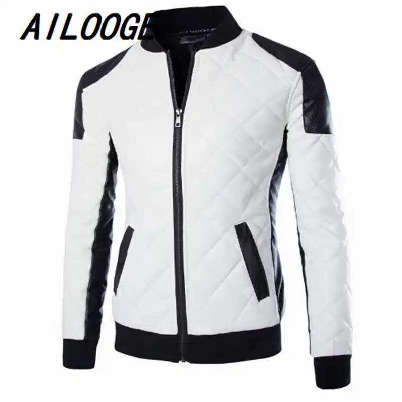 men's quilted patch bomber jacket