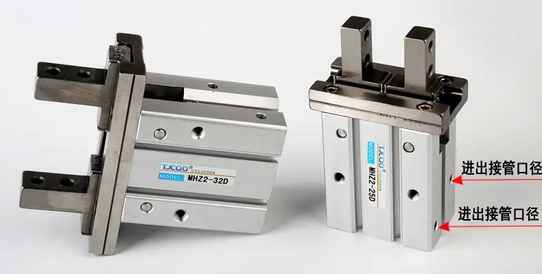 

MHZ2 10D 16D 20D 25D 32D 40D Double Acting Air Gripper Pneumatic Finger Cylinder SMC Type Aluminium Clamps Bore 10-40mm