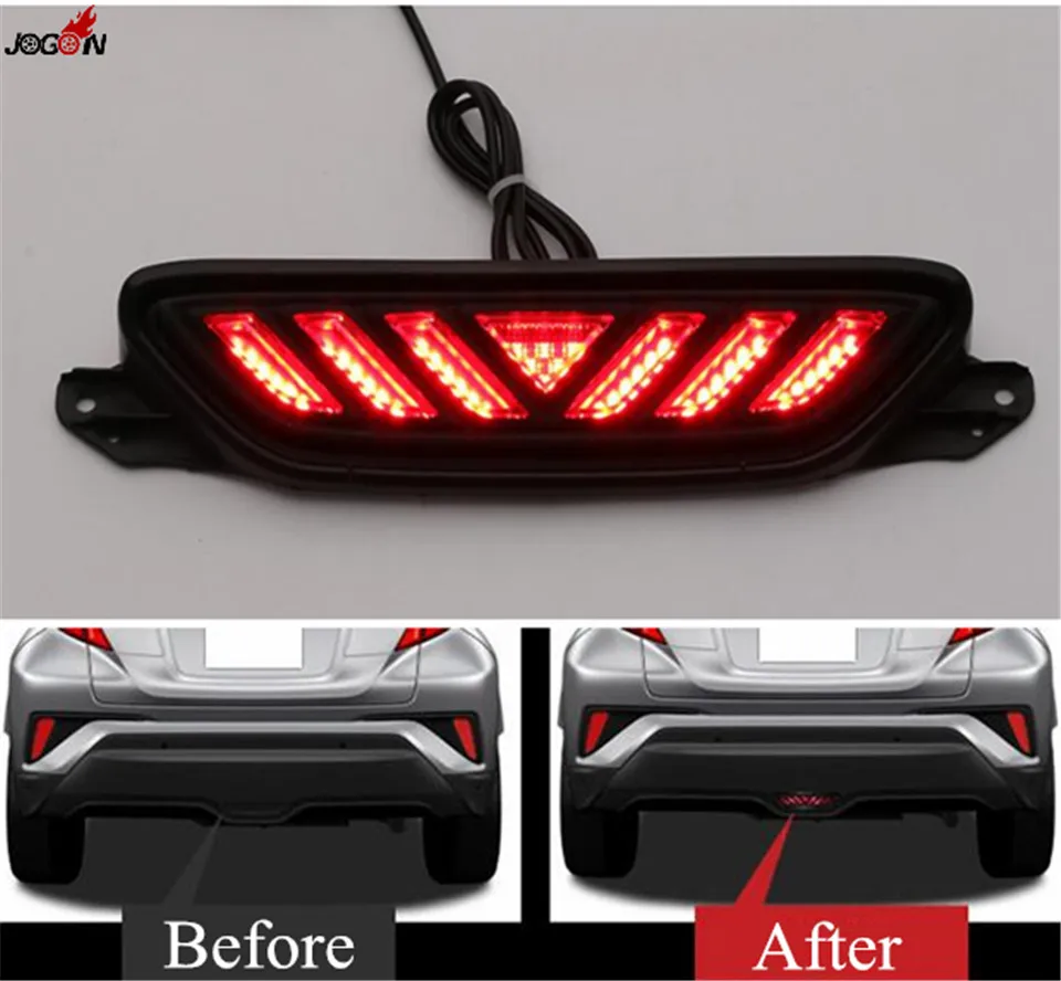 

Red LED Assembly For Toyota C-HR CHR 2016 2017 Rear Bumper Light Brake Tail Lamp