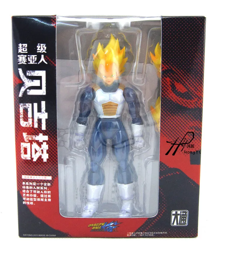 

Akira Toriyama Comic Anime Dragon Ball Z Kai Vegeta Super Saiyan SHF Datong Version 15CM Action Figure Toys
