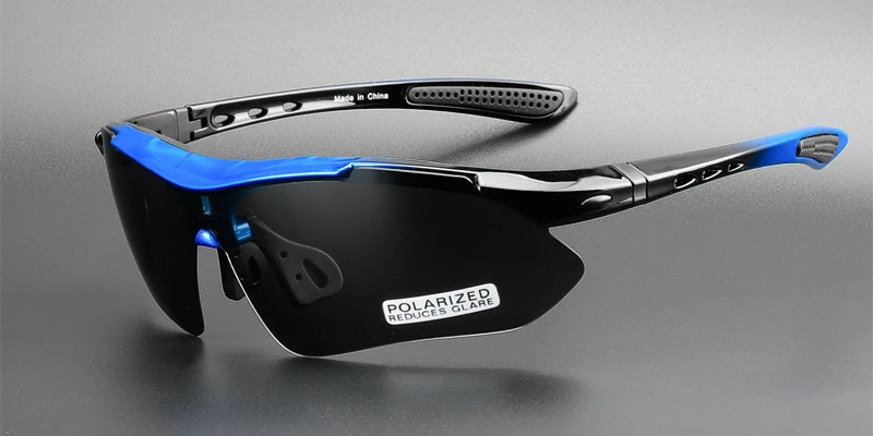 cycling glasses black & blue