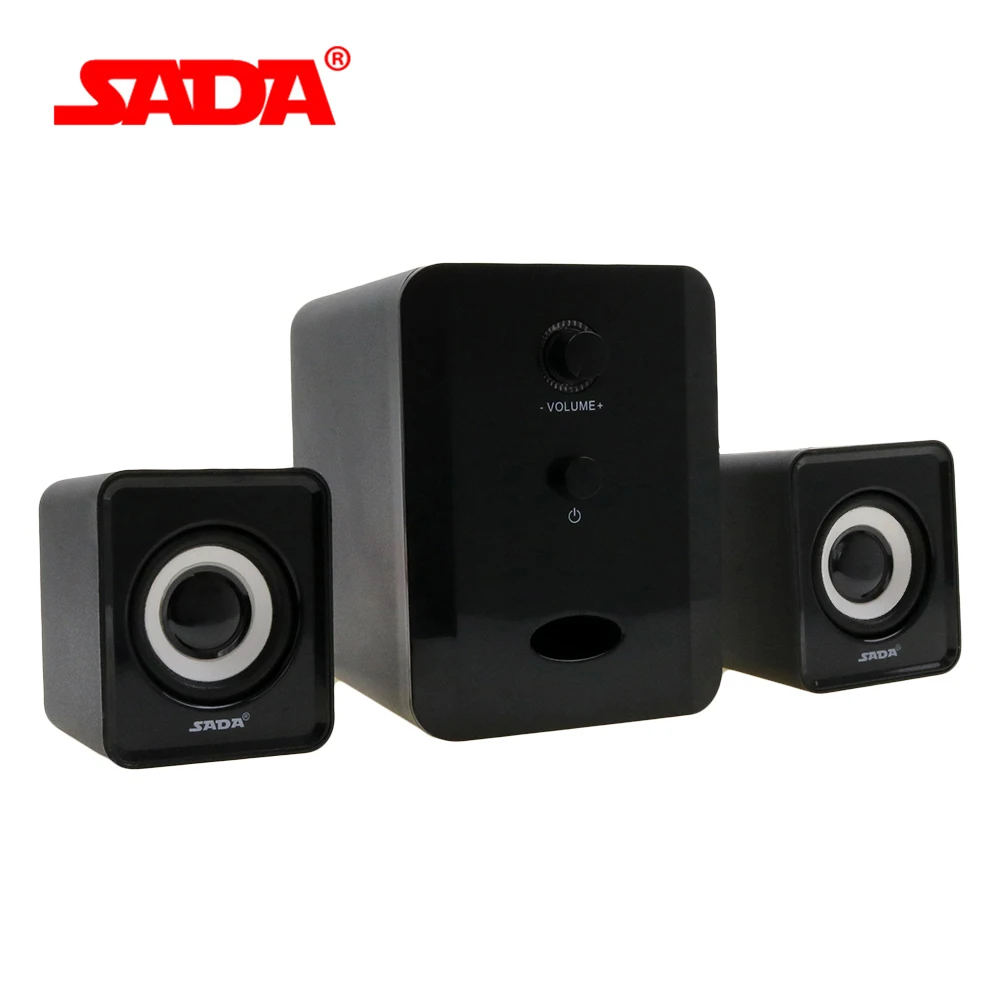 

SADA D-201 Compact and Dignified shape Portable Multimedia Laptop Computer Speaker Support AUX Input by USB