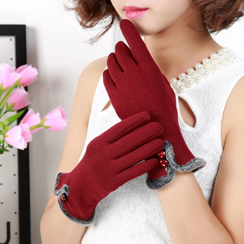 New Design Women Winter Touch Screen Winter Gloves Autumn Warm Gloves