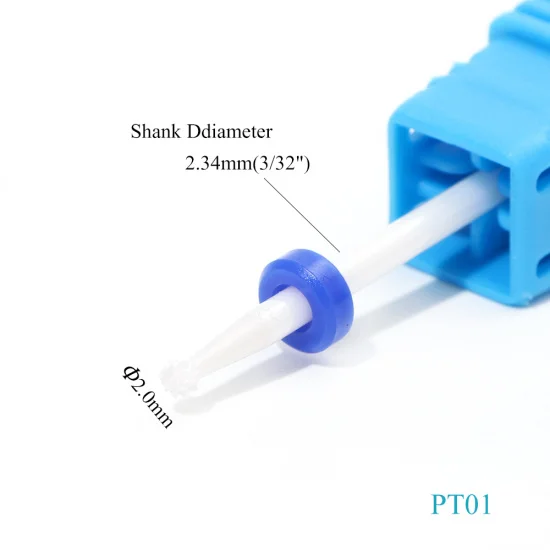 16 типов керамических сверл для удаления кутикулы, сверла для ногтей, роторные электрические фрезы, фрезы для маникюра, педикюра, пилка для ногтей, TRCHPT01-07 - Цвет: PT01