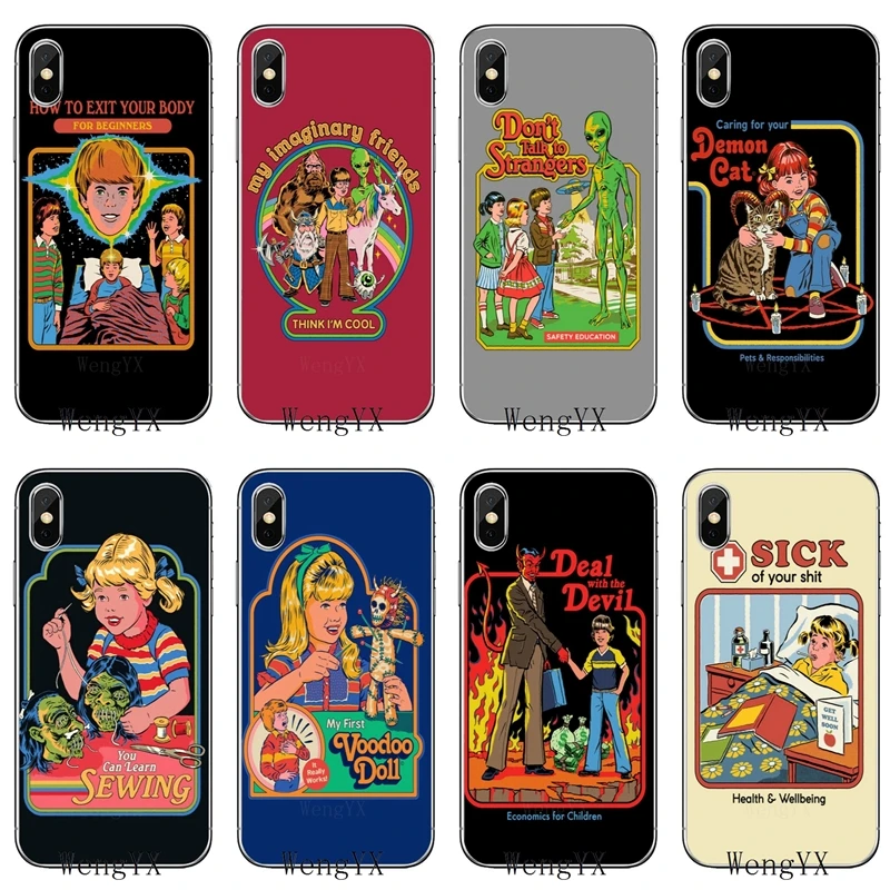 

For Samsung Galaxy J3 J4 J5 J6 J7 J8 A3 A5 A7 A8 A9 Plus Prime pro 2016 2017 2018 Humor 70s Artwork by Steven Rhodes Soft case