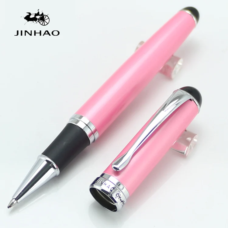 

Jinhao 750 Pink and Silver 15 colours Rollerball Pen High Quality luxury office school Stationery material supplies Full metal