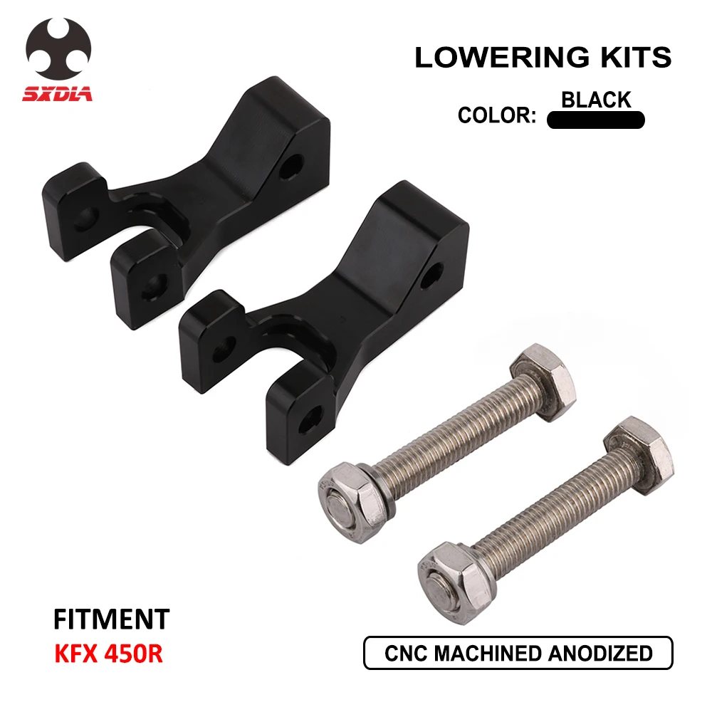  Motorcycle Accessories CNC Aluminum Adjustable ATV Shock Absorber Front Lowering Kit For Kawasaki K