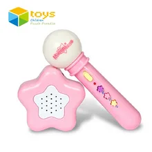 Ролевые игры моделирование Приспособления Портативный микрофон Игрушечные лошадки для Для детей с музыкой свет раннего образования Игрушечные лошадки Best подарки