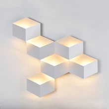 Садовый настенный светильник Открытый водонепроницаемый внешний светильник Настенный светильник крыльцо лестничный светильник для крыльца алюминиевый AC90-260V