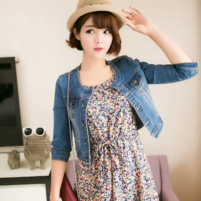 astounding  Casual Denim Jacket Women Basic Coats 2019 Slim Chaqueta Mujer Jean Jackets Female Vintage Ladies C