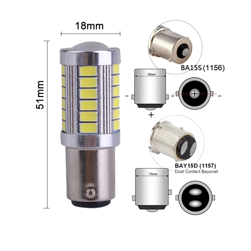 1x PY21W P21W Ba15s 1156 Bay15D 1157 светодиодный светильник для автомобиля указатель поворота