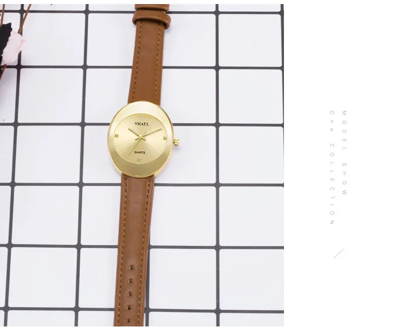 Бренд SMAEL женские наручные часы из розового золота ультра тонкие сетчатые кварцевые часы из нержавеющей стали женские часы Reloj Mujer Relogio Feminino