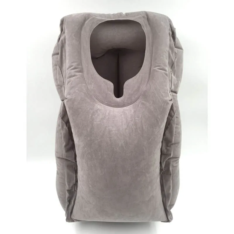 Надувная подушка для путешествий, подушки для самолета, подушка для шеи, коврик, уличные подушки, США - Цвет: Gray
