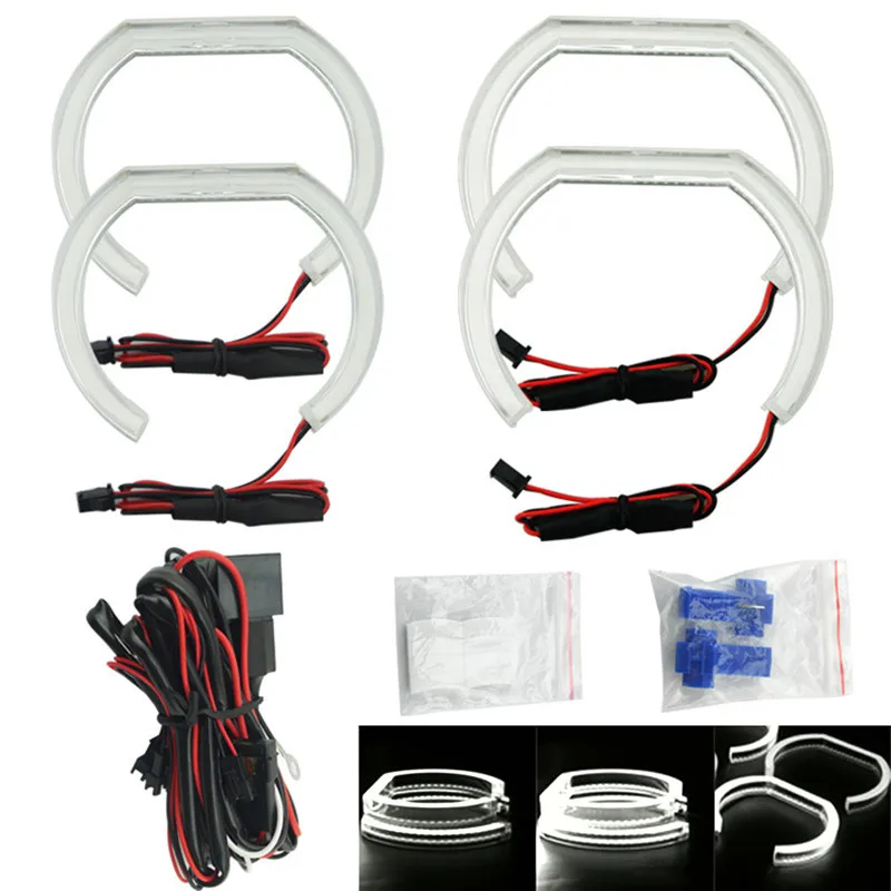 LED Ангельские Глазки Halo кольца 3D DTM LCI M4 стиль подходит для BMW 3 E90 E92 E93 F30 F31