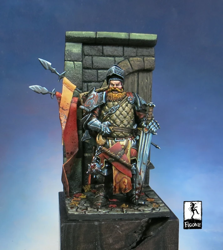 [Loong Way Miniatures] Figone Alphonse Danlta 54 мм (не прикрепляет основание) миниатюрная