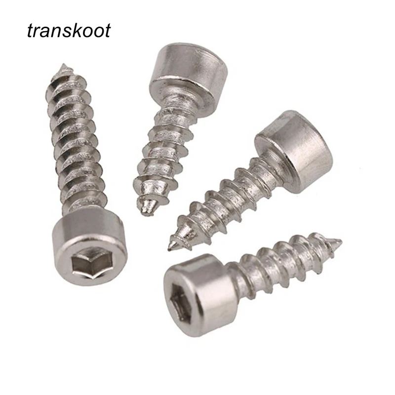 

50Pcs M2 M2.5 M3 M3.5 HA Nickel Plated Hex Socket Cylinder Head Cap Screw Self-tapping Hexagon Speaker Screw