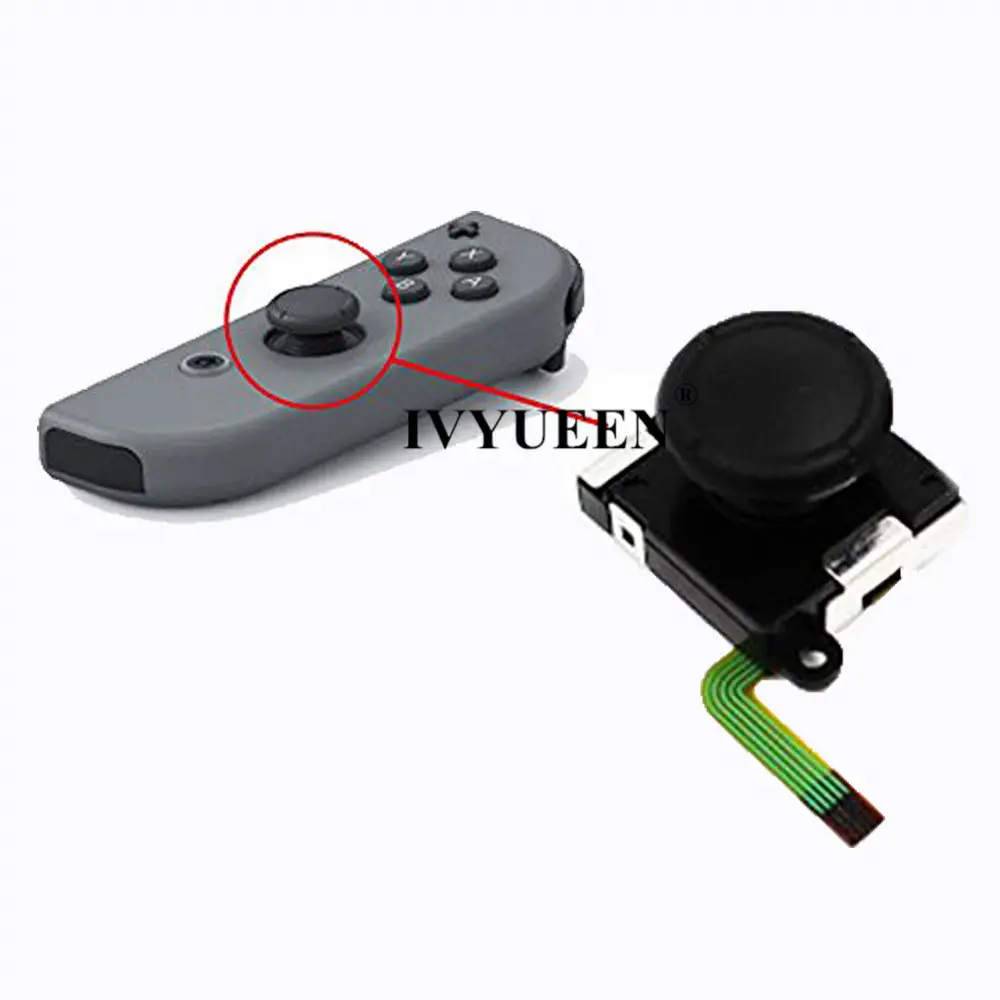 IVYUEEN 3D аналоговая Стик для Nintendo Switch NS Joy Con колпачки джойстика замена запасные