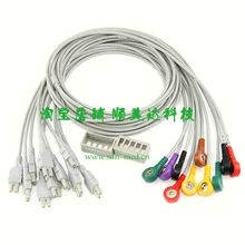 Провода для кабель для монитора CAM 14 модуль сбора, 10 leadwires ECG кабель snap IEC
